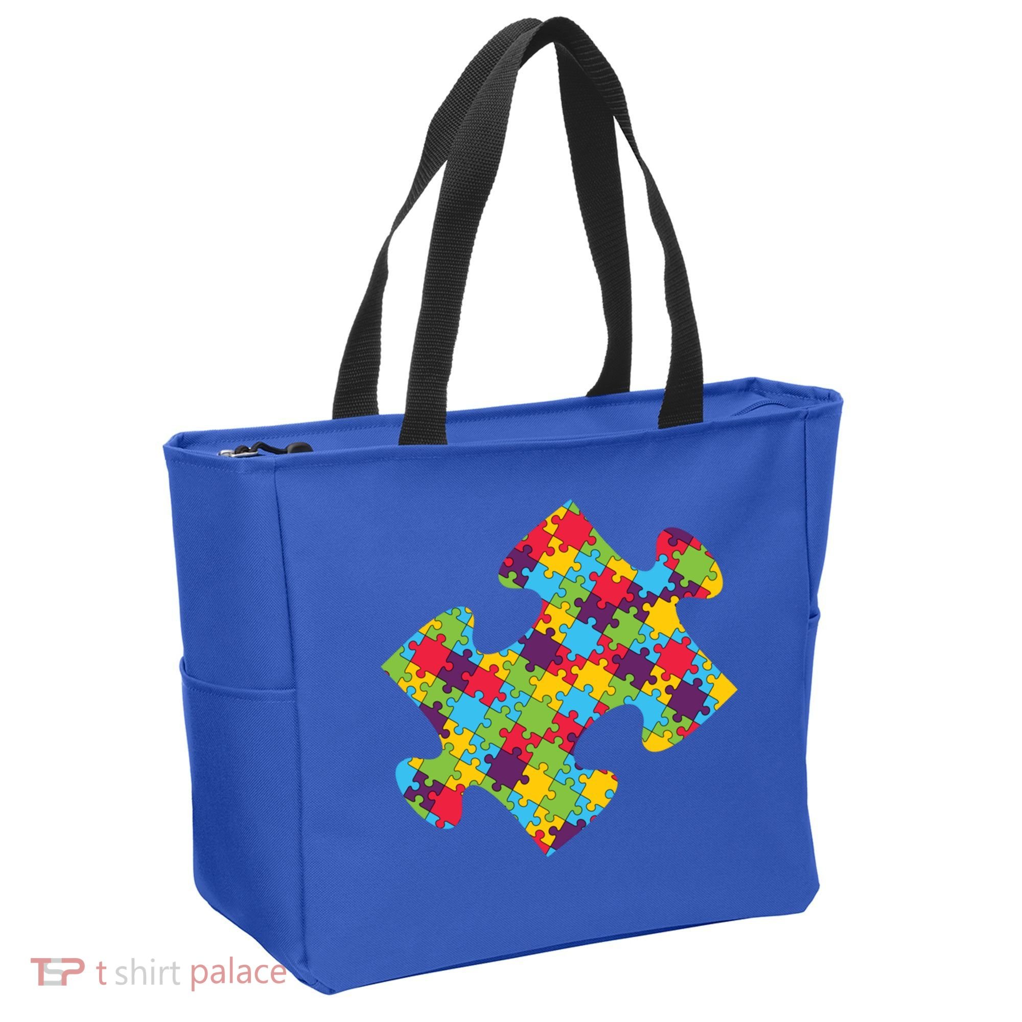Autism Puzzle Piece Gift Tote Bag