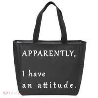 Apparently I Have An Attitude  Tote Bag thumb 0