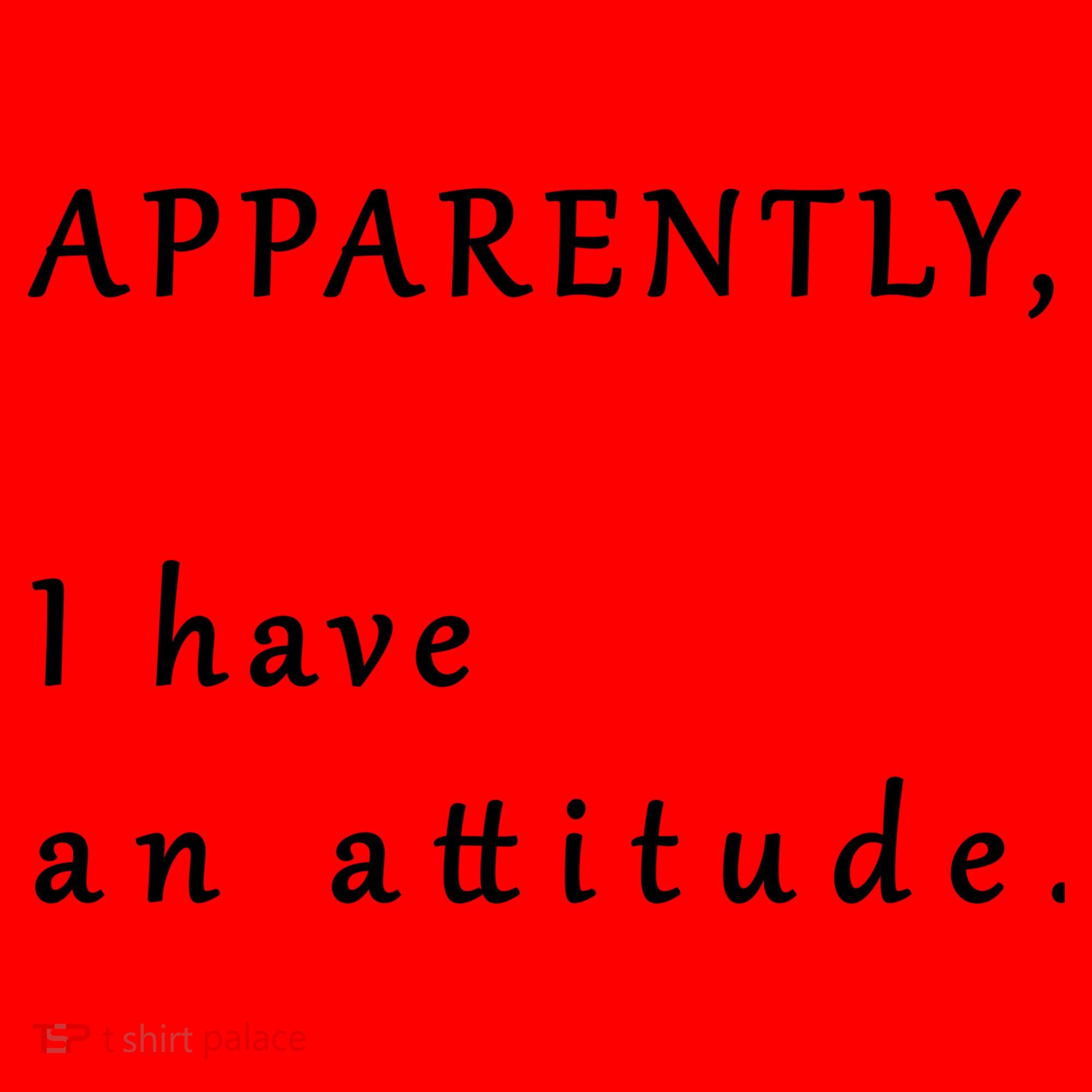 Apparently I Have An Attitude  Santa Hat