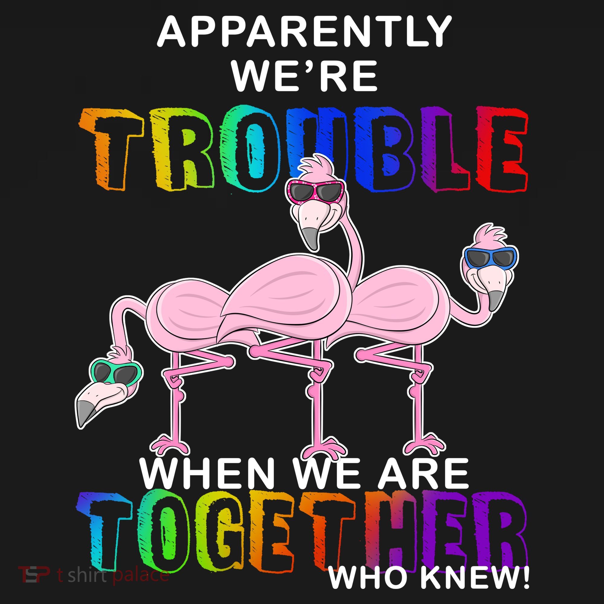 Apparently We're Trouble When We Are Together USA-Made Doggie Bandana