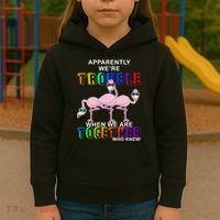 Apparently We're Trouble When We Are Together Kids Hoodie thumb 3