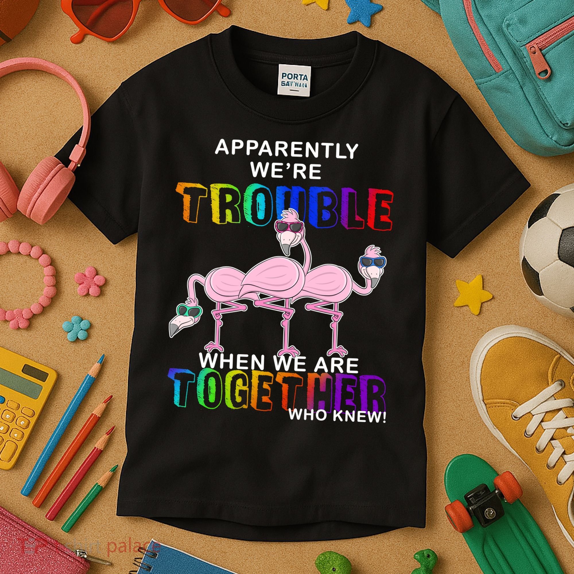 Apparently We're Trouble When We Are Together Kids T-Shirt