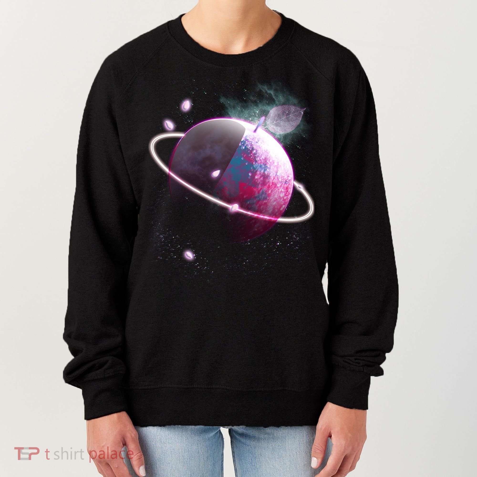 Apple Nebula Space Planet Women's Sweatshirt