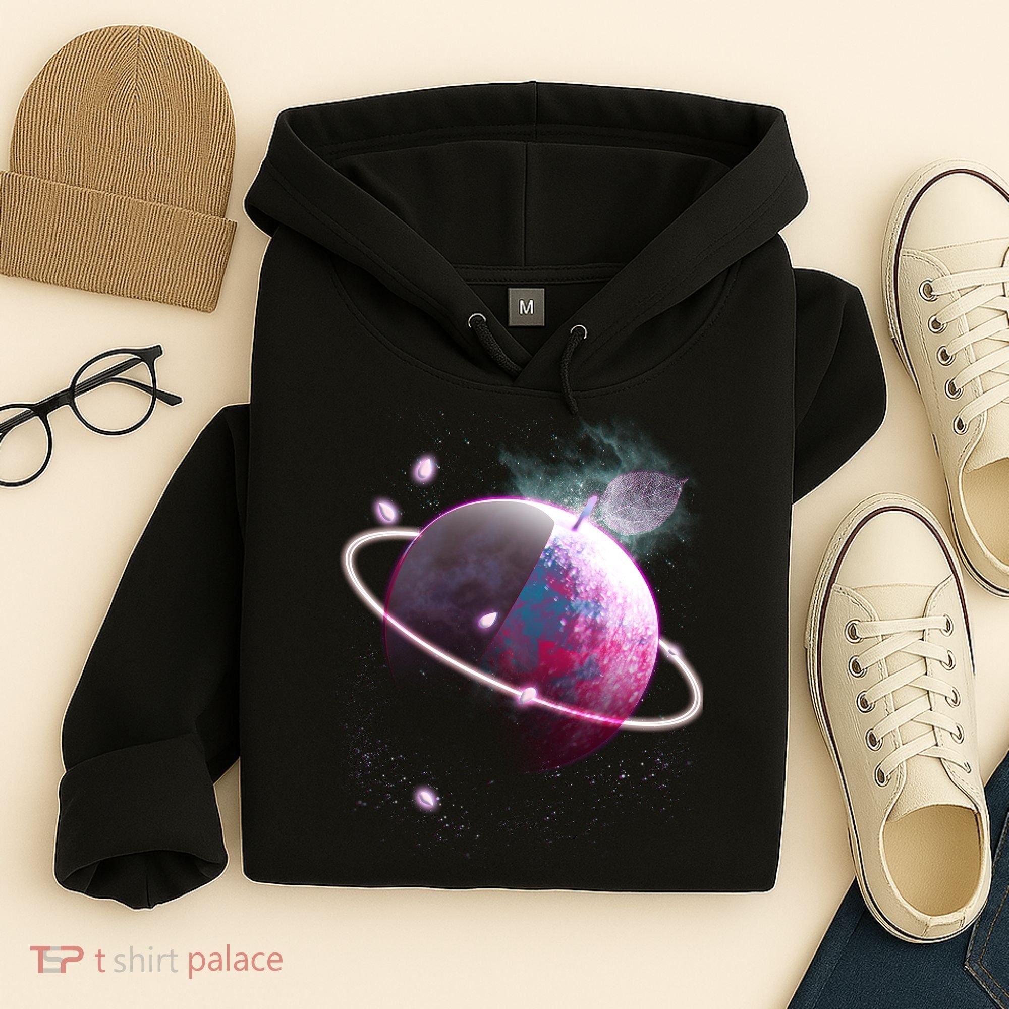 Apple Nebula Space Planet Hoodie