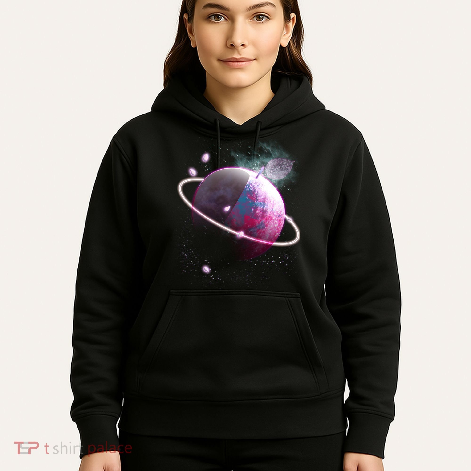 Apple Nebula Space Planet Hoodie