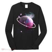 Apple Nebula Space Planet Long Sleeve Shirt thumb 0