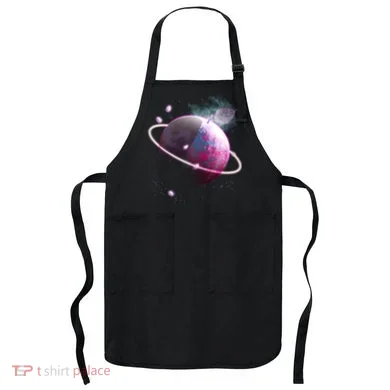 Apple Nebula Space Planet Apron