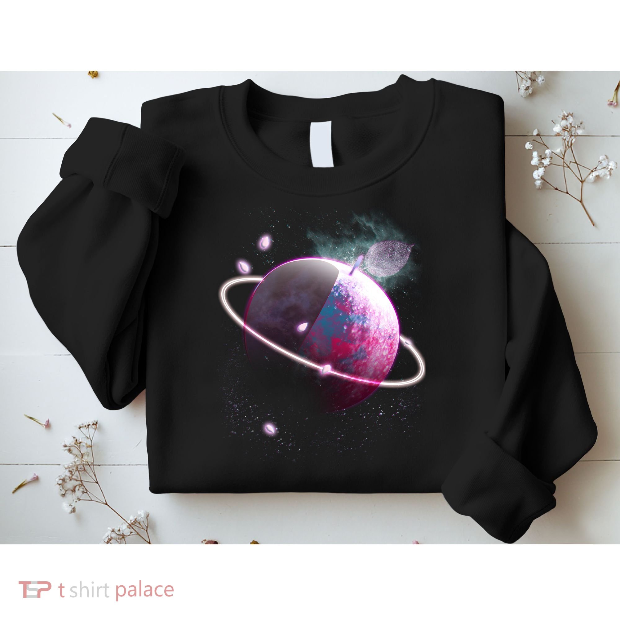 Apple Nebula Space Planet Sweatshirt