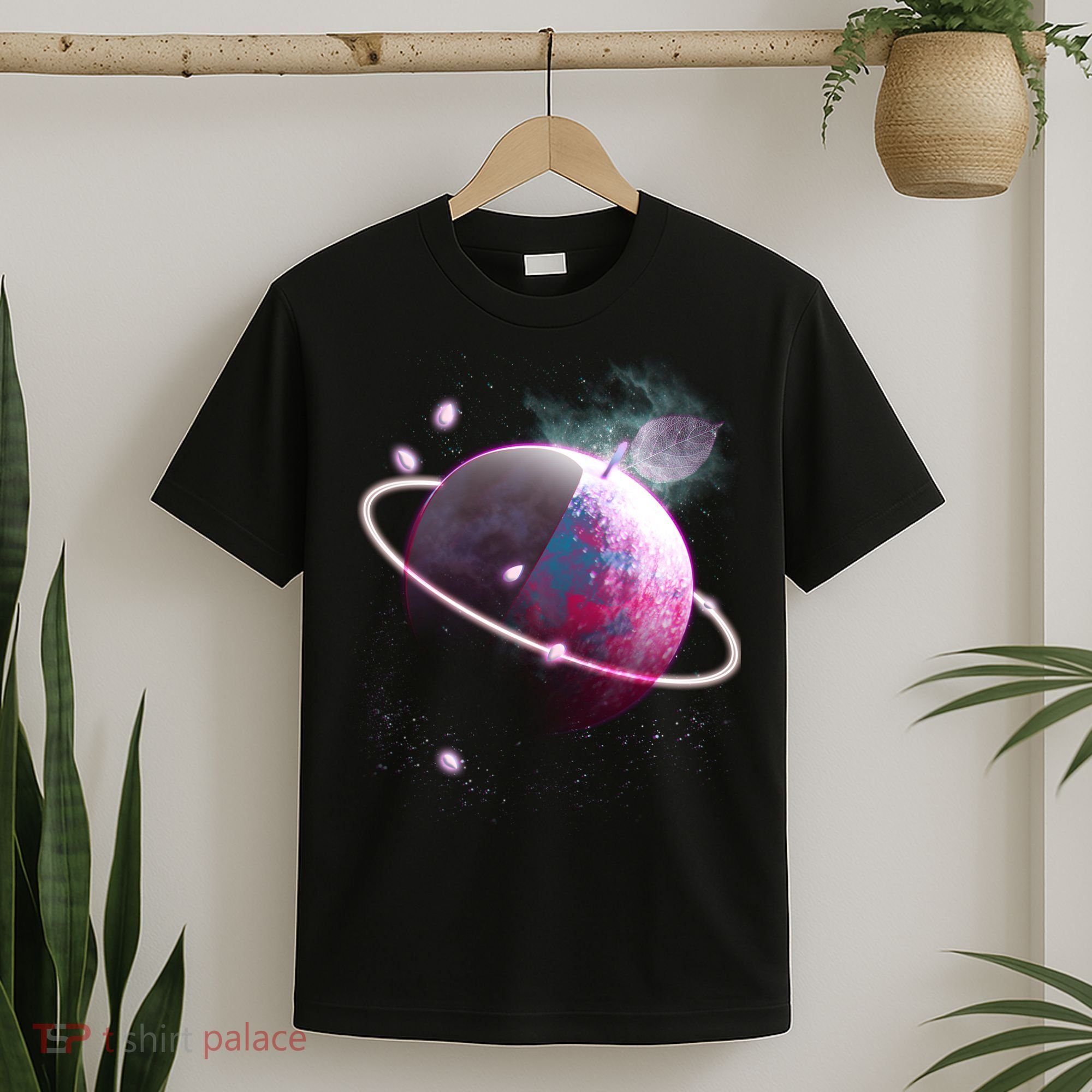 Apple Nebula Space Planet T-Shirt