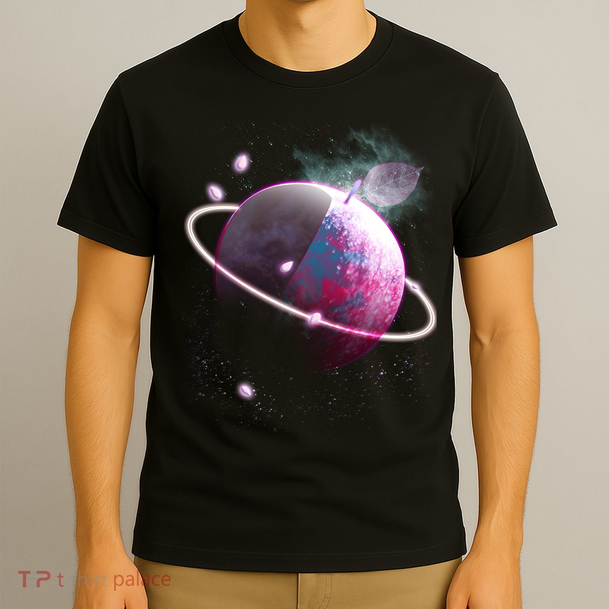 Apple Nebula Space Planet T-Shirt