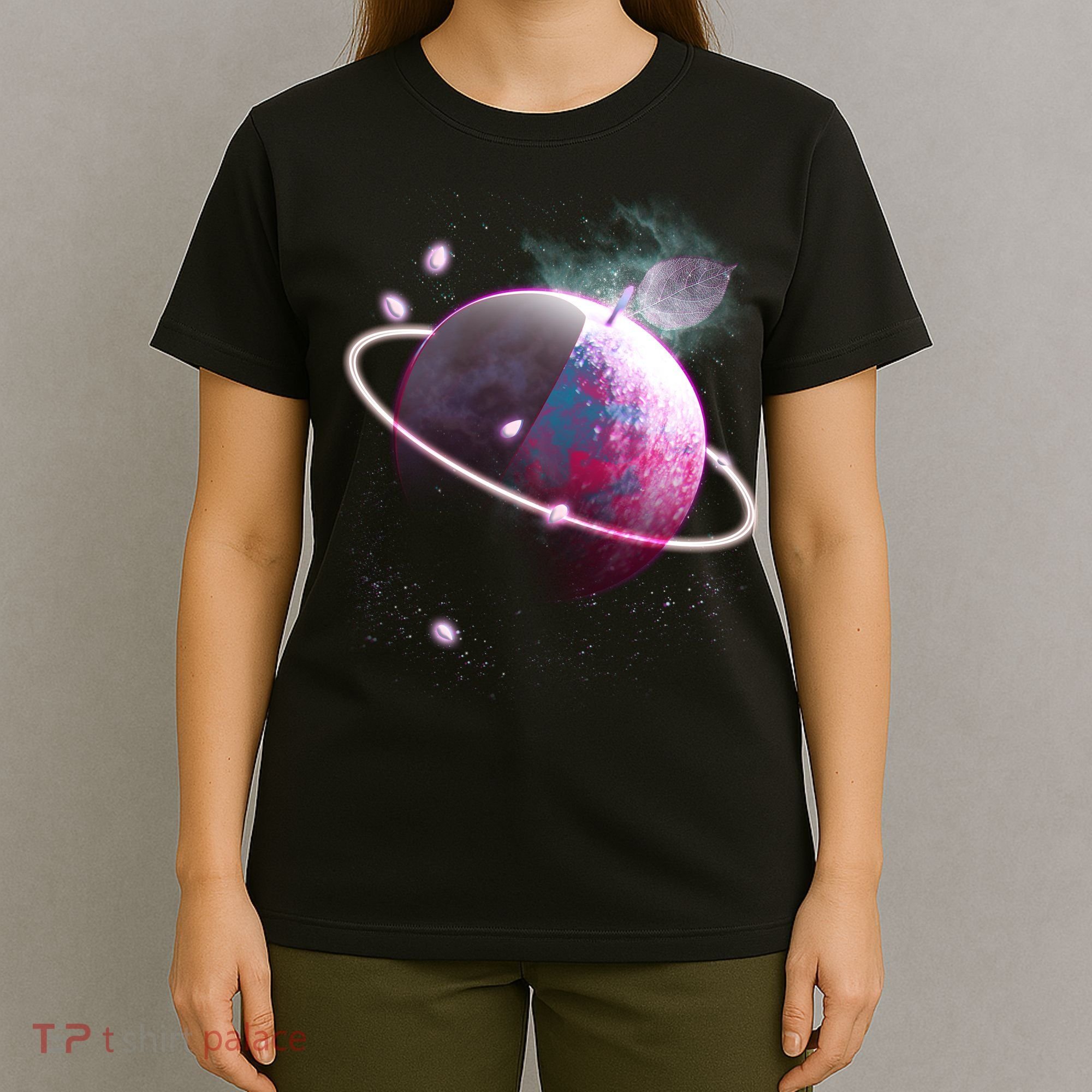 Apple Nebula Space Planet T-Shirt