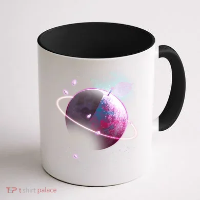 Apple Nebula Space Planet Coffee Mug back