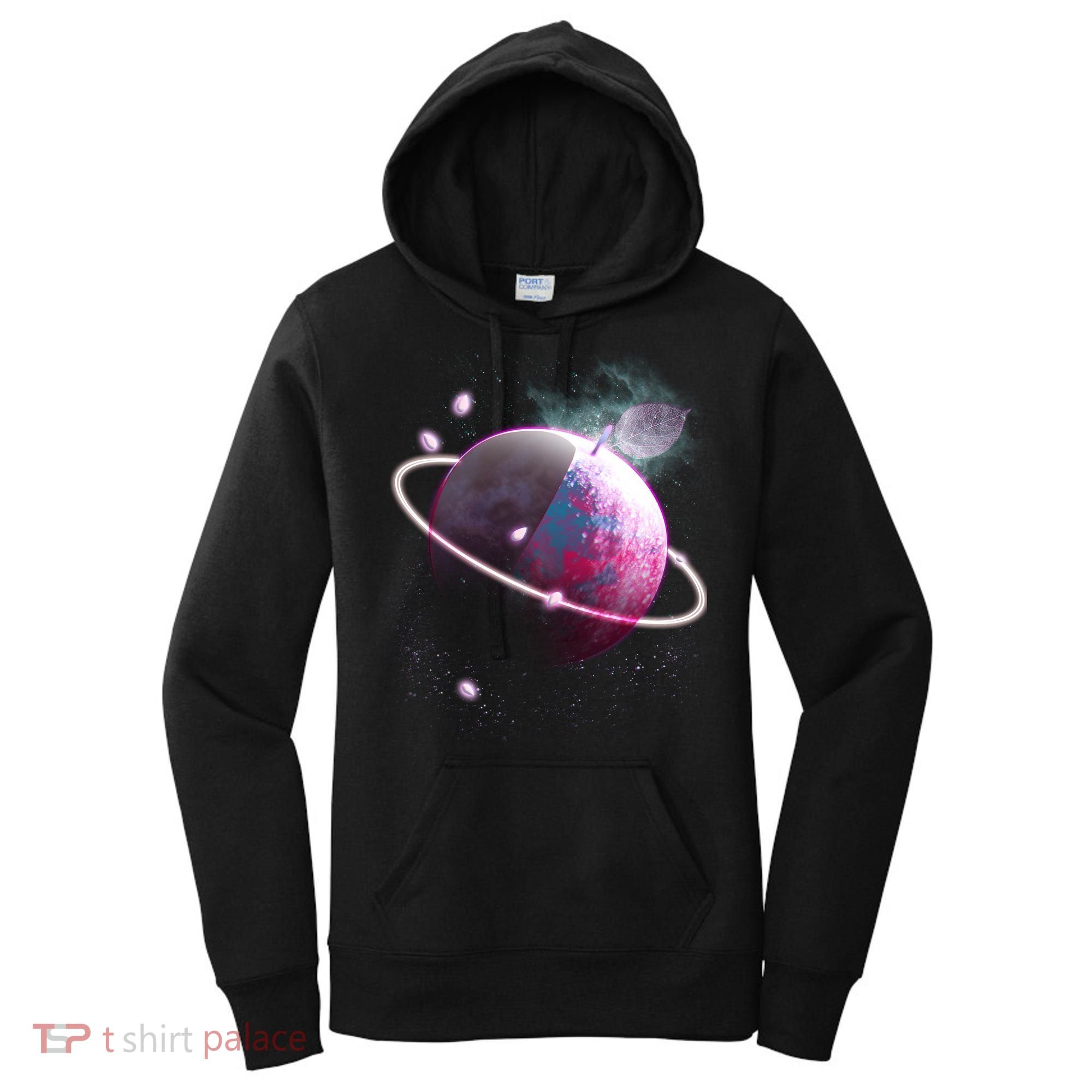 Apple Nebula Space Planet Women's Hoodie