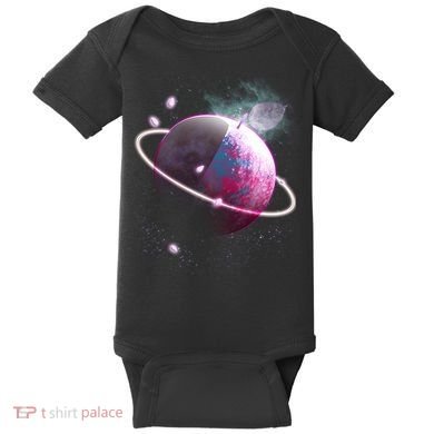 Apple Nebula Space Planet Baby Bodysuit