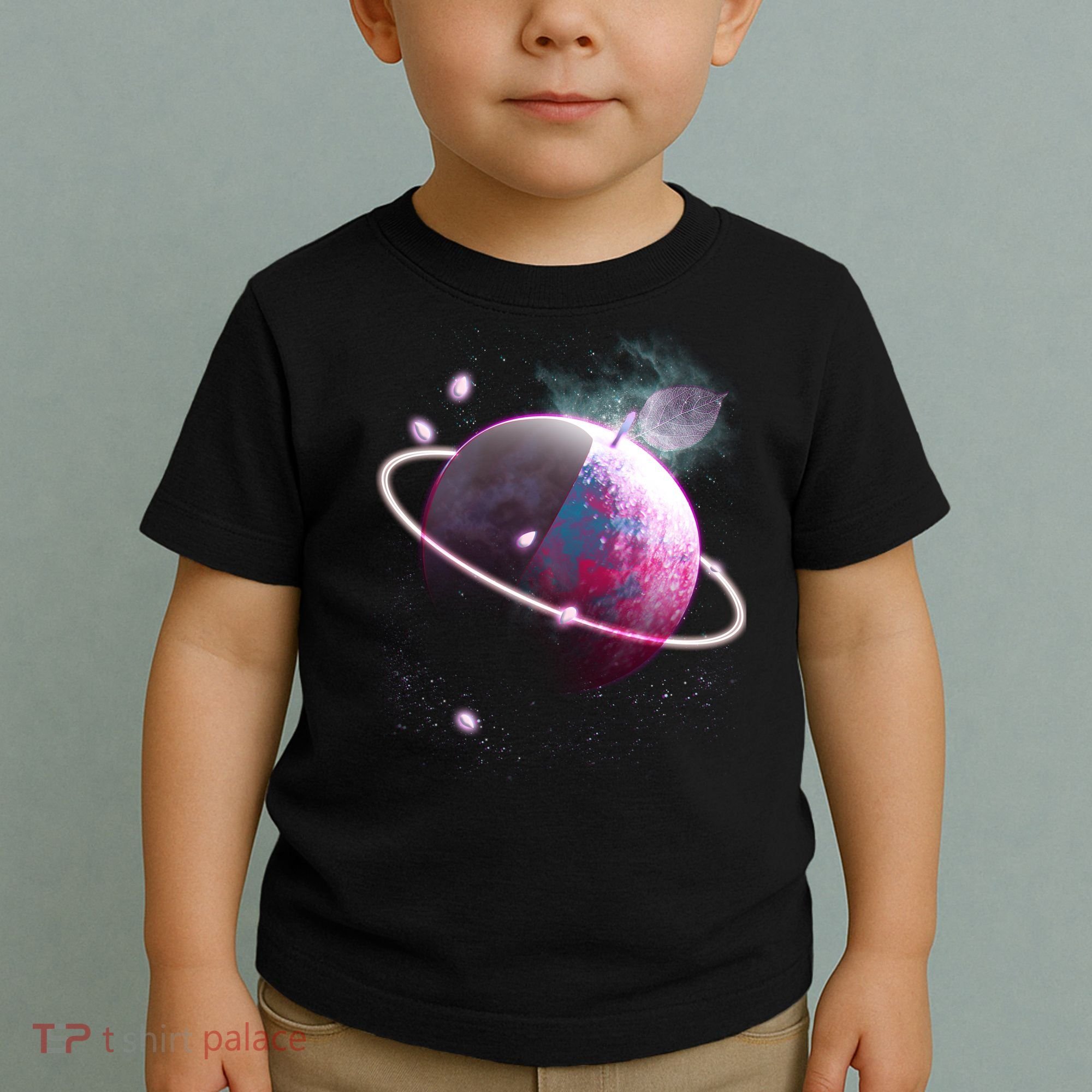 Apple Nebula Space Planet Toddler T-Shirt