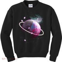 Apple Nebula Space Planet Kids Sweatshirt thumb 0
