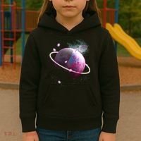 Apple Nebula Space Planet Kids Hoodie thumb 3