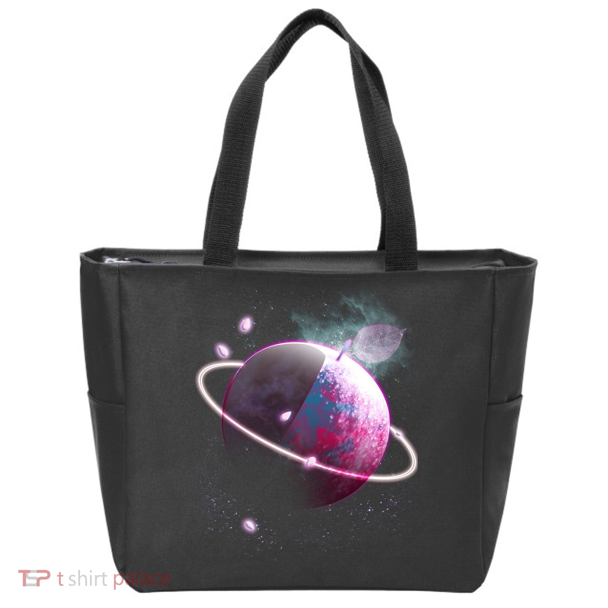 Apple Nebula Space Planet Tote Bag