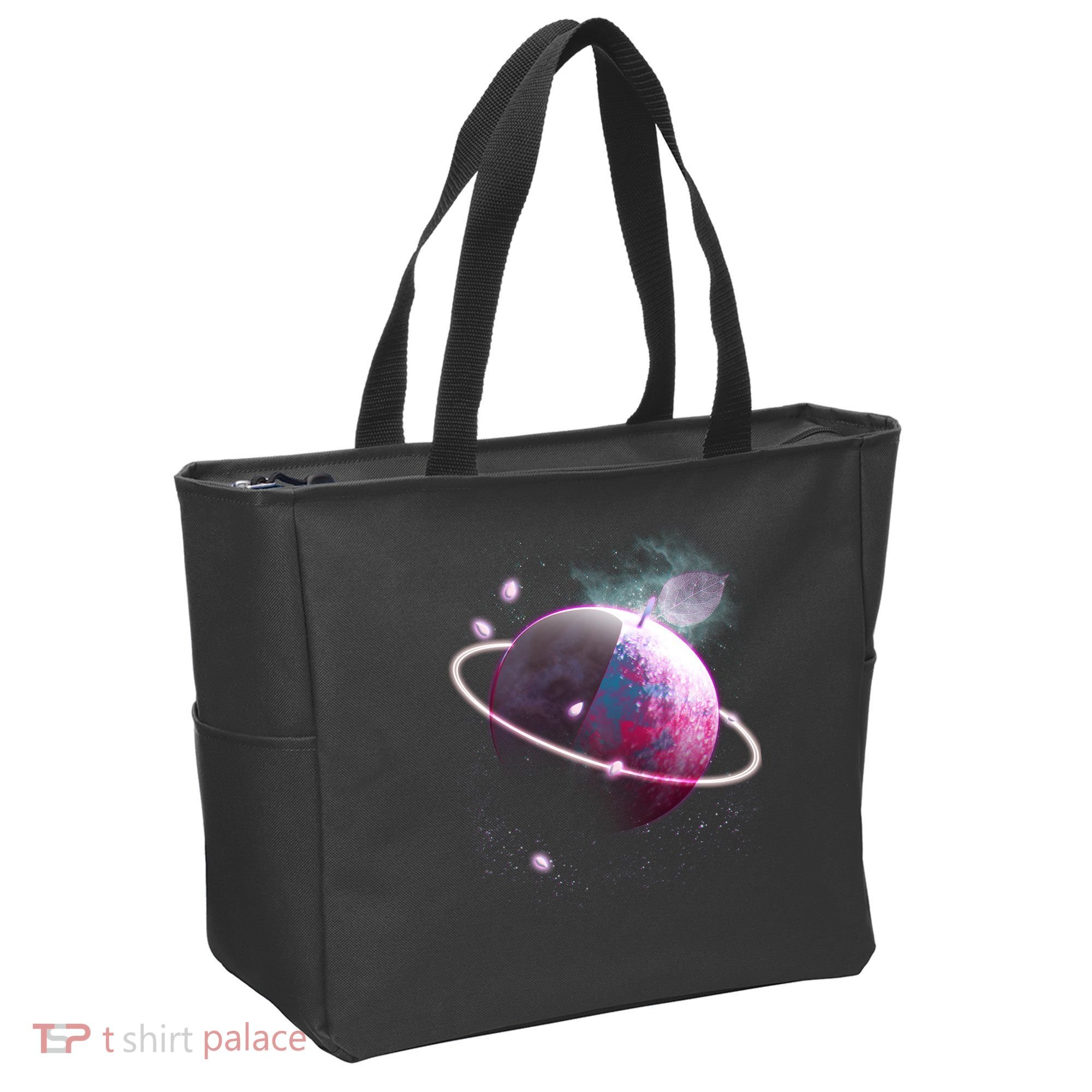 Apple Nebula Space Planet Tote Bag