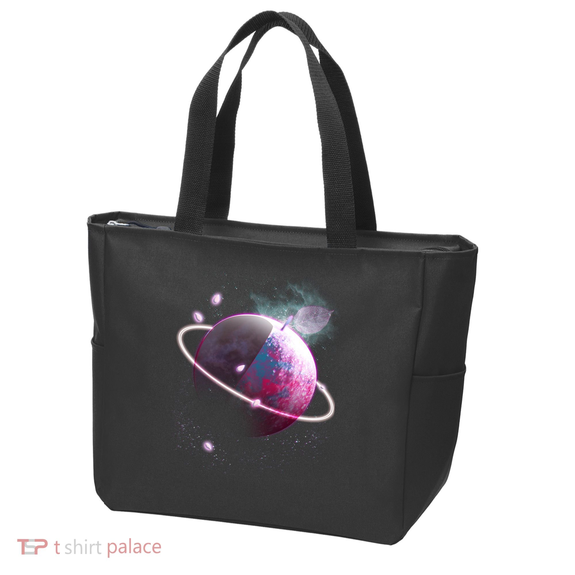 Apple Nebula Space Planet Tote Bag