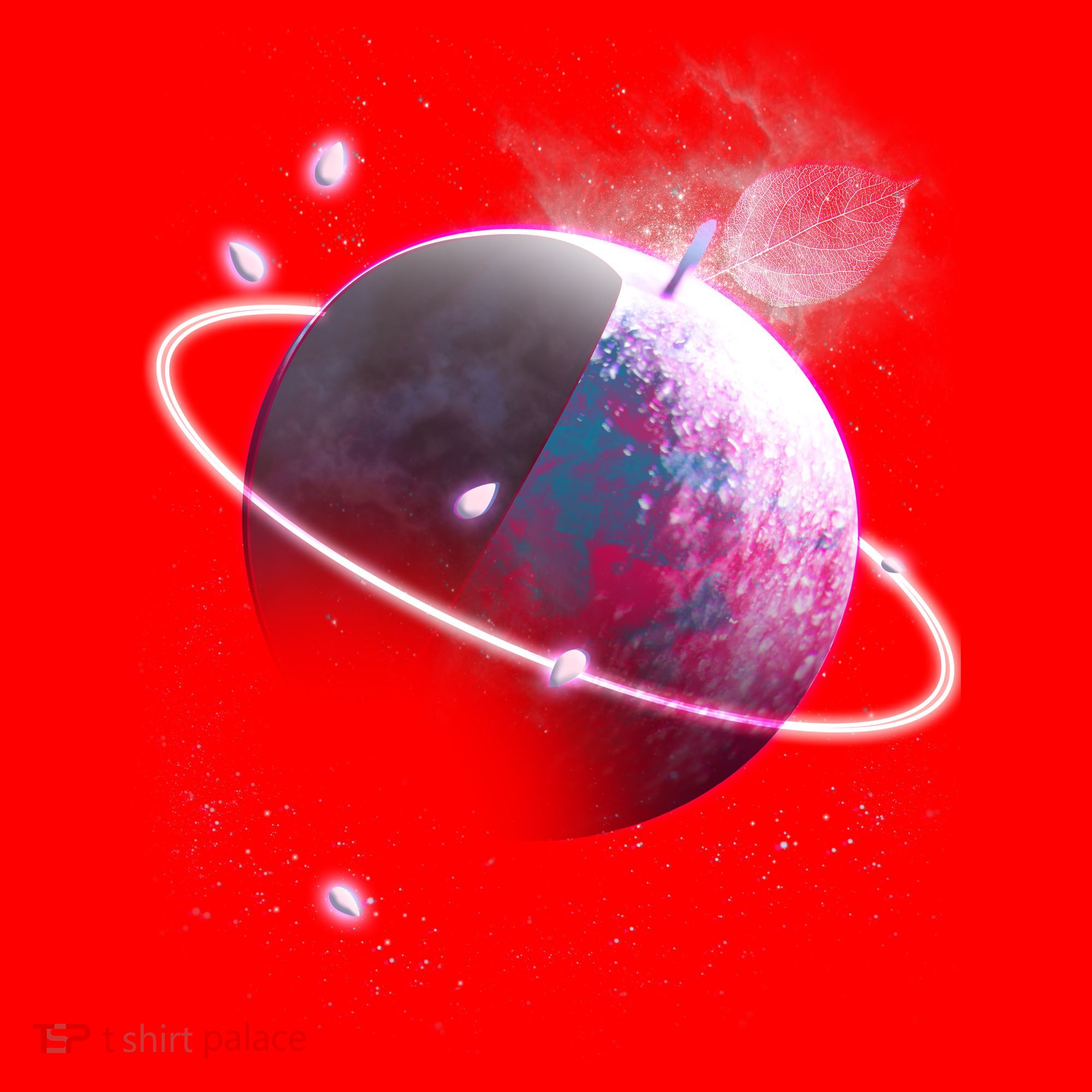 Apple Nebula Space Planet Santa Hat