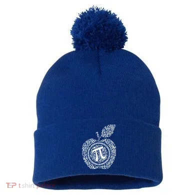 Apple Pi 3.14 Math Pom Pom 12in Knit Beanie
