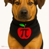 Apple Pi Pie 3.14 USA-Made Doggie Bandana thumb 1