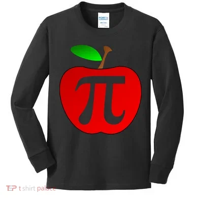 Apple Pi Pie 3.14 Kids Long Sleeve Shirt