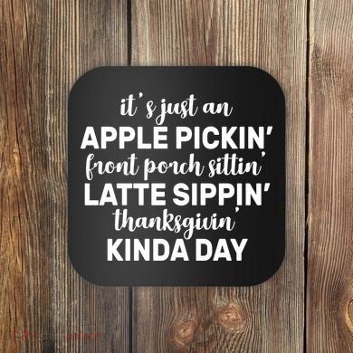 Apple Picking Season Coaster