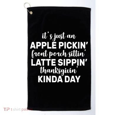 Apple Picking Season Golf Towel