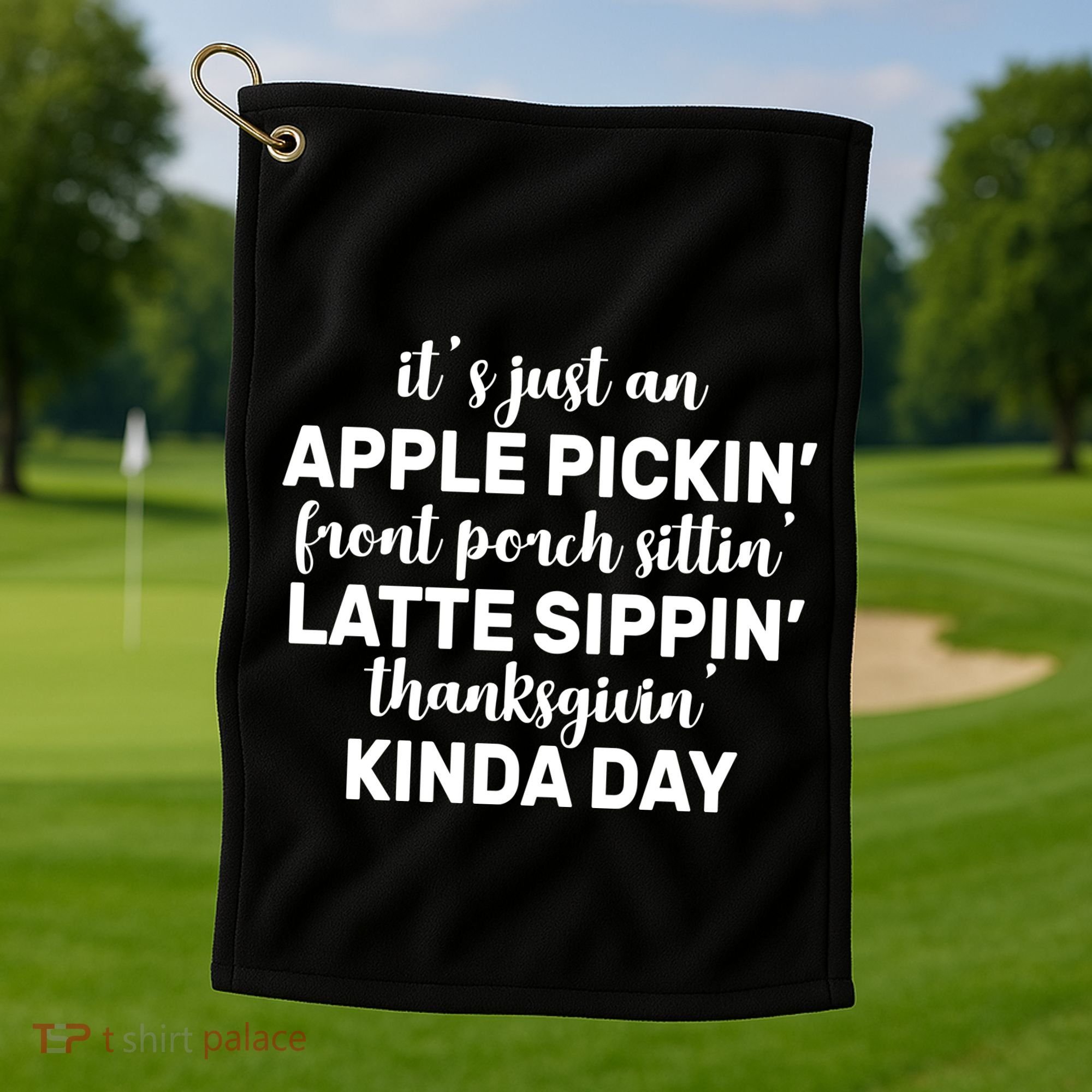 Apple Picking Season Golf Towel