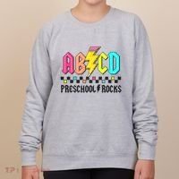 Abcd Preschool Rocks Pencil Lightning Teachers Rock Women's Sweatshirt thumb 0