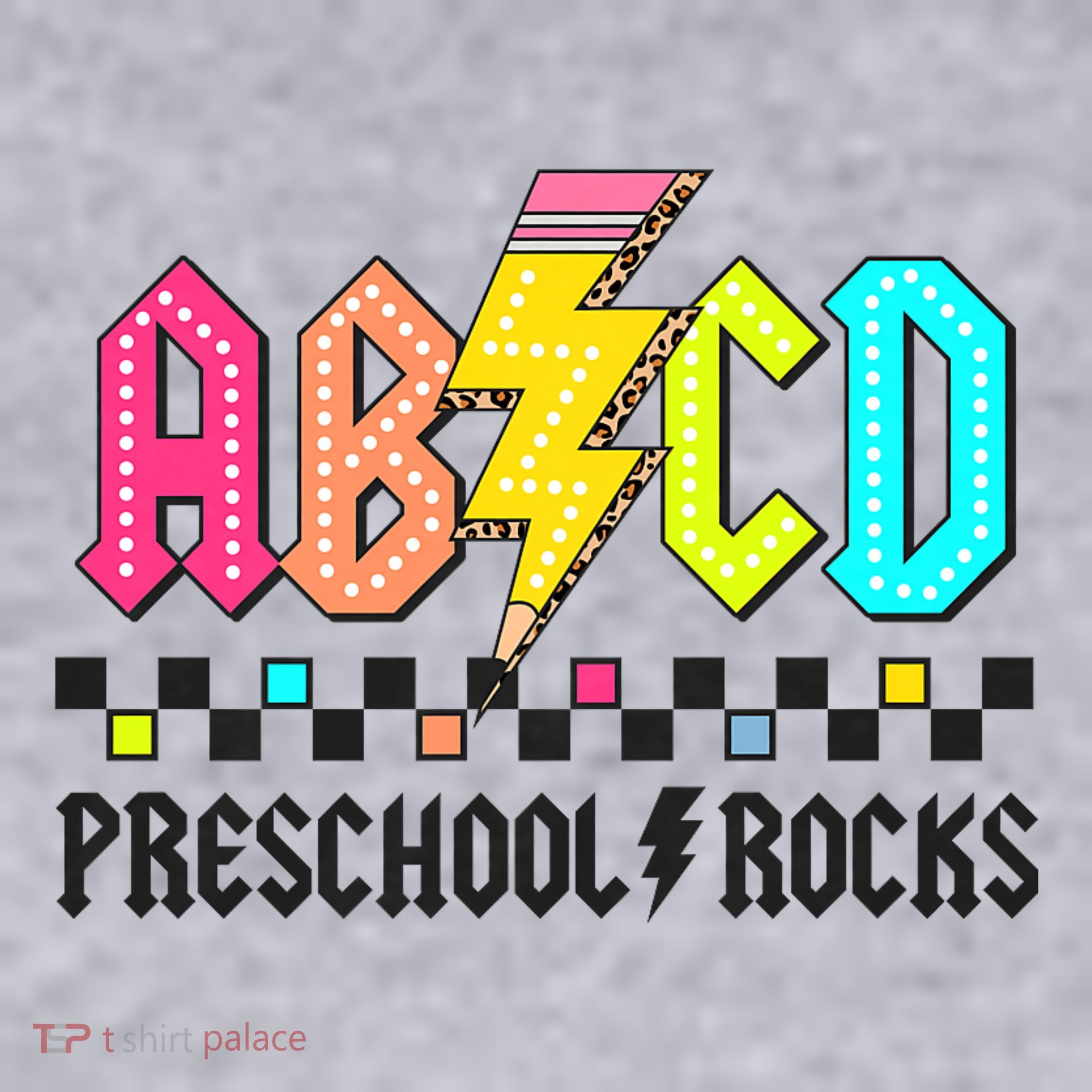 Abcd Preschool Rocks Pencil Lightning Teachers Rock Women's Sweatshirt