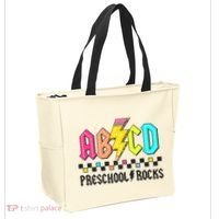 Abcd Preschool Rocks Pencil Lightning Teachers Rock Tote Bag thumb 2