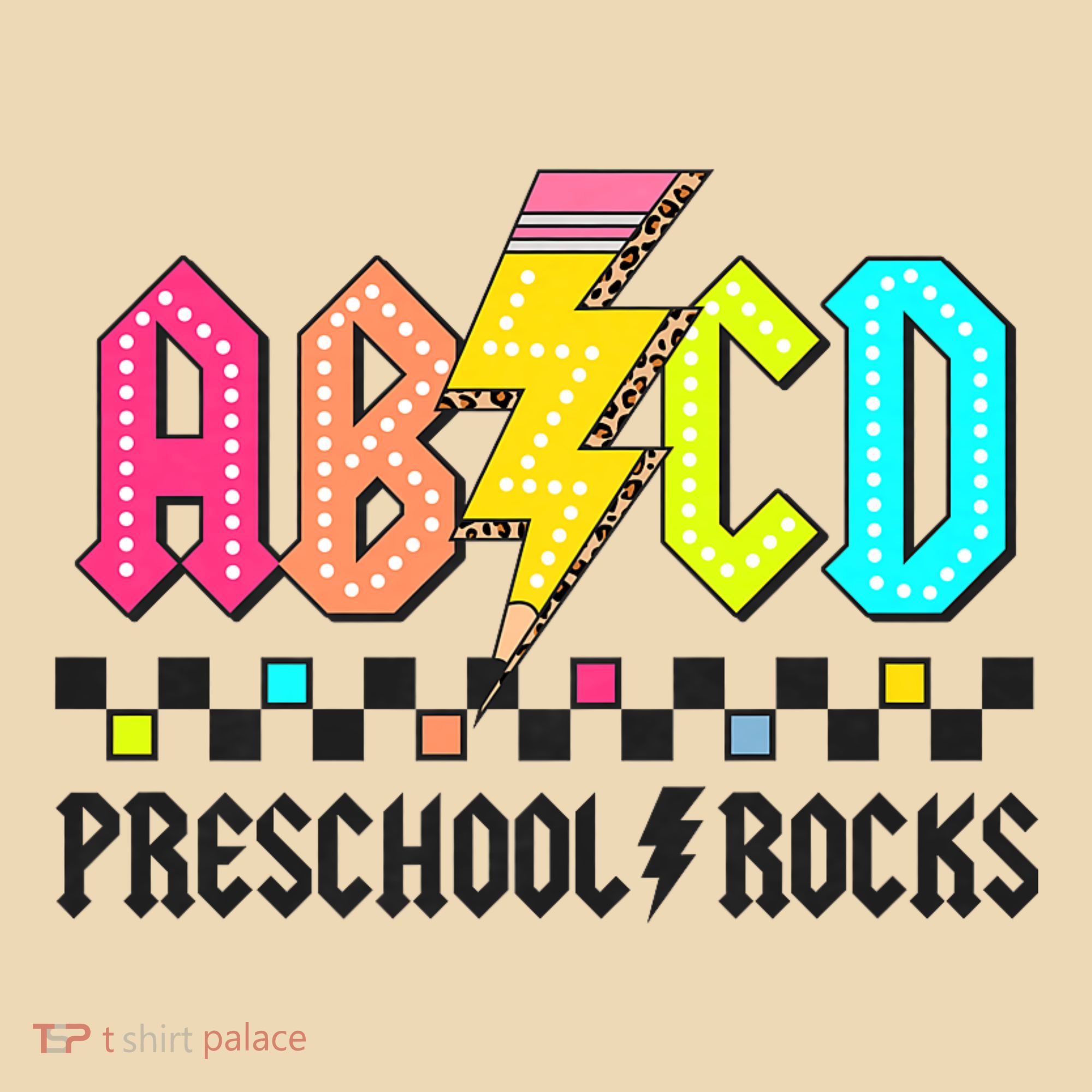 Abcd Preschool Rocks Pencil Lightning Teachers Rock Tote Bag