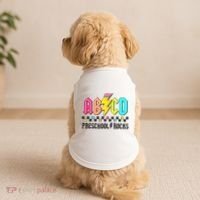Abcd Preschool Rocks Pencil Lightning Teachers Rock Doggie Tank thumb 2