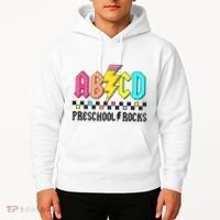 Abcd Preschool Rocks Pencil Lightning Teachers Rock Hoodie thumb 2