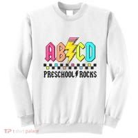 Abcd Preschool Rocks Pencil Lightning Teachers Rock Sweatshirt thumb 0