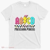Abcd Preschool Rocks Pencil Lightning Teachers Rock T-Shirt thumb 0
