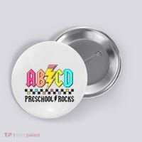 Abcd Preschool Rocks Pencil Lightning Teachers Rock Button thumb 0