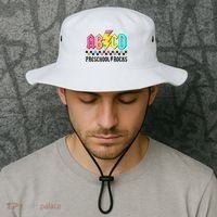 Abcd Preschool Rocks Pencil Lightning Teachers Rock Bucket Hat thumb 2
