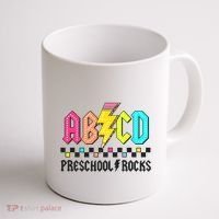 Abcd Preschool Rocks Pencil Lightning Teachers Rock Coffee Mug thumb 1