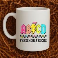 Abcd Preschool Rocks Pencil Lightning Teachers Rock Coffee Mug thumb 2