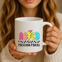 Abcd Preschool Rocks Pencil Lightning Teachers Rock Coffee Mug thumb 3