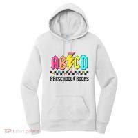 Abcd Preschool Rocks Pencil Lightning Teachers Rock Women's Hoodie thumb 0