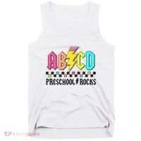 Abcd Preschool Rocks Pencil Lightning Teachers Rock Tank Top thumb 0