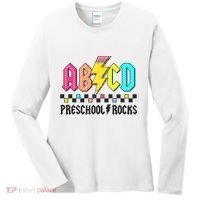 Abcd Preschool Rocks Pencil Lightning Teachers Rock Women's Long Sleeve Shirt thumb 0