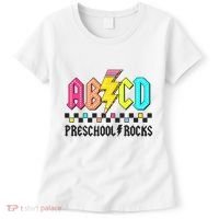 Abcd Preschool Rocks Pencil Lightning Teachers Rock Women's T-Shirt thumb 0