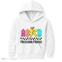 Abcd Preschool Rocks Pencil Lightning Teachers Rock Kids Hoodie thumb 0