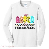 Abcd Preschool Rocks Pencil Lightning Teachers Rock Kids Long Sleeve Shirt thumb 0